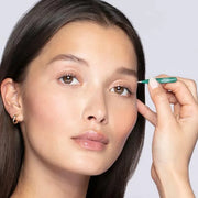 Tweezerman Emerald Shimmer Micro Mini Slant & Point Tweezer Set - Eyebrow Tweezers for Women and Men - Product Image