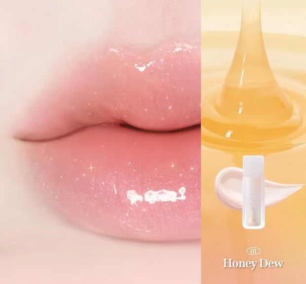 MILKTOUCH Dew Stain Sheer Lip Gloss (01 Honey Dew, 0.14 Fl Oz (Pack of 1)) - Product Image