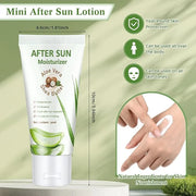 12 Pcs Mini Aloe Vera Lotion Bulk, 1 oz Travel Size Aloe Vera Lotion for Sunburn Relief, Organic Mini After Sun Lotion Dai...