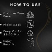 OMWAH Under Eye Mask for Face, Dark Circles and Puffiness, Beauty & Personal Care with Snail Mucin 24K Gold and Activated ...