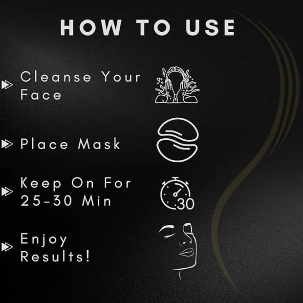 OMWAH Under Eye Mask for Face, Dark Circles and Puffiness, Beauty & Personal Care with Snail Mucin 24K Gold and Activated ...