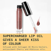 Beauty Pie Wondergloss Collagen Lip Oil + (Nude Nectar) – Hydrating, Plumping, Non-Sticky Gloss with Collagen AC Micro-Vec...