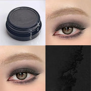 Erinde Black Matte Eyeshadow Palette, Single Black Smokey Pressed Powder Eye Shadow, Ultra-Blendable, Pigmented Color, Lon...