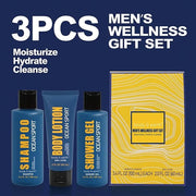 Bath and Body Gift Set for Men Body Wash Set with Fresh Ocean Scent Shower Gel, Body Lotion, Shampoo, Birthday Gifts for M...