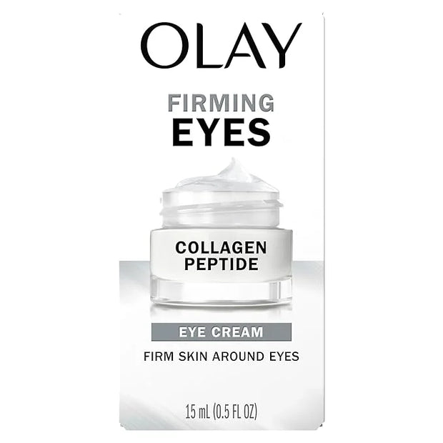 Olay Firming Eye Cream, Fragrance-Free, Collagen Peptide - Firm Skin Around the Eyes, 0.5 Fl Oz - Product Image