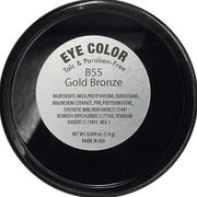 Gold Bronze Shimmering Metallic Copper Pressed Powder Single Vegan Eyeshadow; Talc, Paraben & Cruelty Free - Product Image