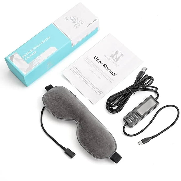 Aroma Season Heated Eye Mask, Warm Eye Compress for Dry Eyes Stye Blepharitis MGD and Blepharitis, Moist Heat Treatment to...