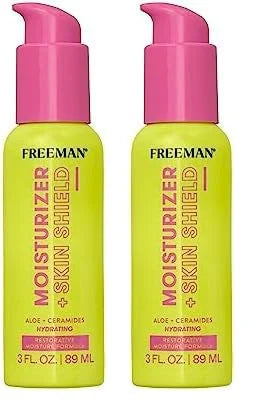 Freeman Restorative Moisturizer + Hydrating Skin Facial Shield, Lightweight Face Serum, Infused With Aloe Vera & Ceramides...