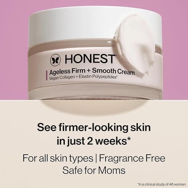 Honest Beauty Ageless Firm and Smooth Cream | Powered by Vegan Collagen and Elastin Polypeptides | Firmer, Smoother Lookin...