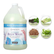 Ginger Lily Farms Botanicals Nourishing Body Wash, Island Tranquility, 100% Vegan & Cruelty-Free, Green Tea & Lemongrass S...
