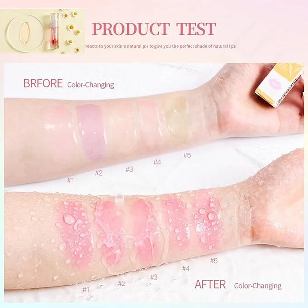 Lip Oil Tinted, Joyeee 6pcs Moisturizing Lip Glow Moisturizing