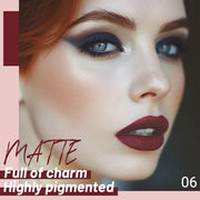 Matte Liquid Lipstick,Dark Red Liquid Lip Stains, Long Lasting Waterproof Lip Gloss Makeup, Velvet Non-Stick Cup Lips Stai...