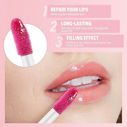 Color Changing Lip Oil Set, Hydrating Lip Glow Oil, High Shiny Plumping Lip Oil, Non-Sticky Lip Gloss, Nude Fruity Glow Oi...