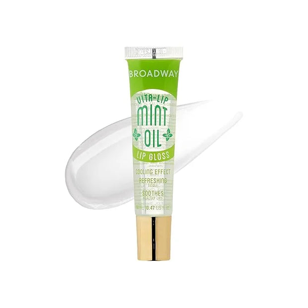 Ruby Kisses Broadway Vita-Lip Clear Lip Gloss (Mint Oil 3 Pack), Ultra-Hydrating & Soothing Formula with Vitamin Oils, Hig...