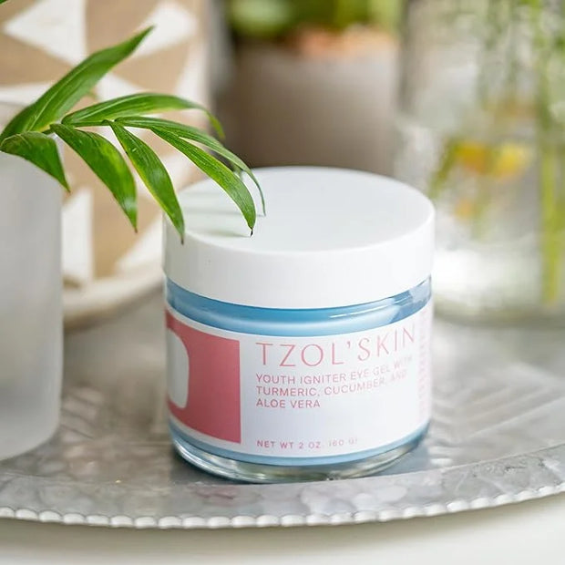 TZOL’SKIN - Youth Igniter Eye Gel - For Tired Eyes - Reduces Look of Puffiness, Fatigue & Dark Circles - Hydrating & Smoot...