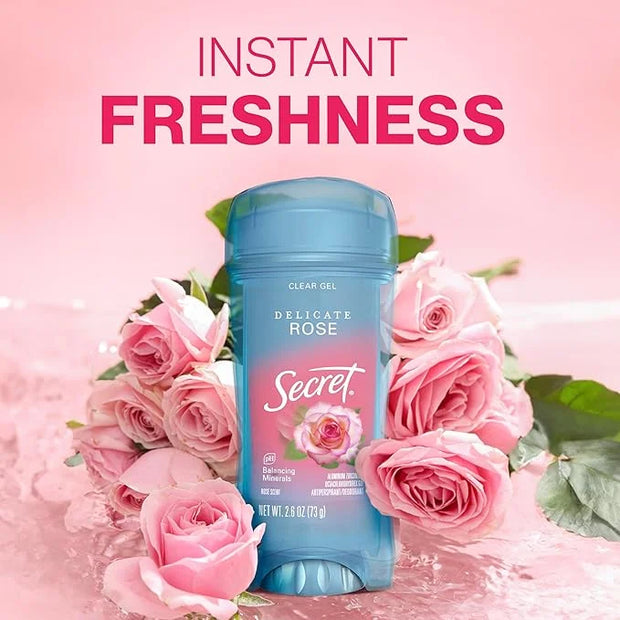 Secret Fresh Antiperspirant Deodorant for Women, 72hr Breathable Sweat & Odor Protection, Instant Freshness & Gentle, PH B...