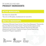 Raw Elements Mike Fields Face & Body Organic Sunscreen Tin SPF 30 - Non-Nano Zinc Oxide, Water-Resistant 80 Min, Reef Safe...
