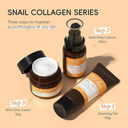 All About Snail Mucin Kit Korean Skin Care Set, Collagen Skincare Gift Set Hydrating & Lifting Skin, Snail Skin Care Produ...
