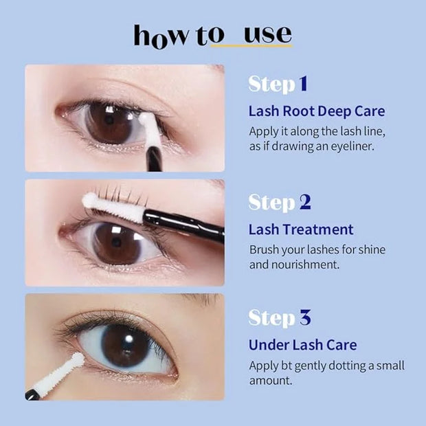 ETUDE Power Eyelash Ampoule 1+1 Set, Lash and Brow Treatment, Caffeine-Infused, Ultra Slim Tip, Lash Booster, Korean Makeu...