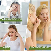 Jade Facial Mask, Jade Sleep Natural Stone Green Facial Cooling Mask, Beauty Skincare Massage Tools for Alleviate Puffines...