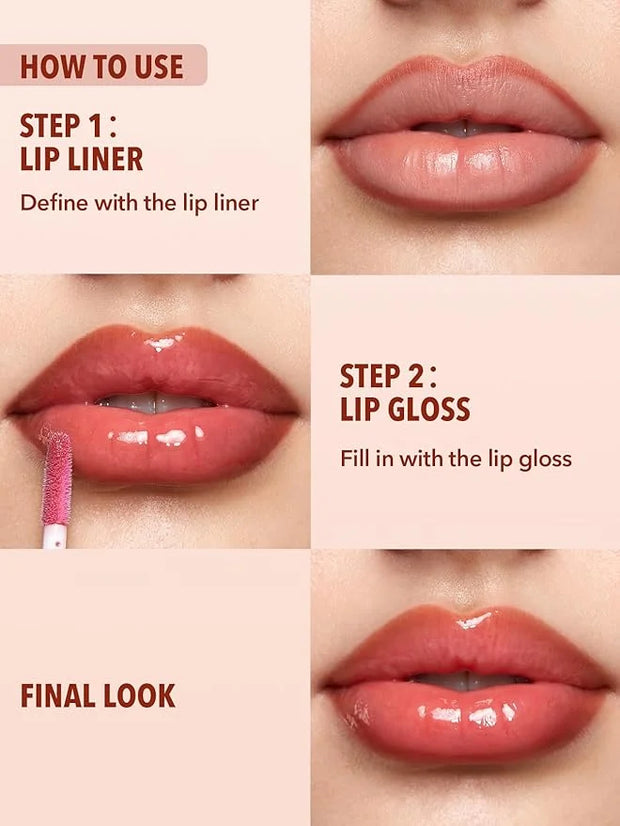 SHEGLAM 2-In-1 Lip Rules Liner & Gloss Pen Long Lasting Plumping Perfect Lip Combo Makeup Set-Play Fair - Product Image