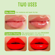 Ruby Kisses Broadway Vita-Lip Clear Lip Gloss (Mint Oil 3 Pack), Ultra-Hydrating & Soothing Formula with Vitamin Oils, Hig...