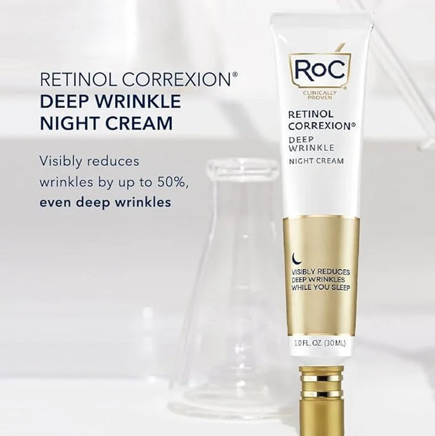 RoC Retinol Correxion Deep Wrinkle Night Cream 1.0 fl oz (30 ml) - Product Image