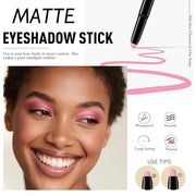 Eyeshadow Stick Matte Eye Shadow Pencil Cream to Powder Eye Brightener Crayon Long-Lasting Crease-Proof Neutral Eyeshadow ...