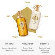 Daeng Gi Meo Ri- Ki Gold Ginseng Blossom 2 Shampoo Set, Real Ginseng Inside, Herbal Shampoo, Hair Growth, Preventing Hair ...