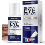 Under Eye Cream for Puffiness and Bags Under Eyes, Eye Bags Treatment for Men & Women - Anti Wrinkle Cream for Dark Circle...