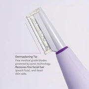 Michael Todd Beauty Sonicsmooth Dermaplane Razor for Women Face + Eyebrow trimmer Dermaplaning System - Peach Fuzz Remover...