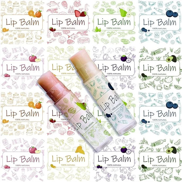 CRASPIRE Lip Balm Labels 80pcs Homemade Logo）