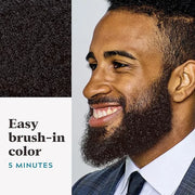Just For Men Mustache & Beard, Beard Dye for Men with Brush, With Keratin Biotin Aloe and Coconut Oil for Healthy Facial H...