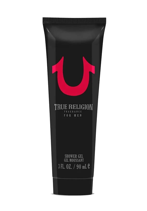 True Religion Men 3-Piece Gift Set - Men's Cologne - 3.4 fl oz EDT,3 oz ml Shower Gel, 3 oz Aftershave Balm - citrus, wood...