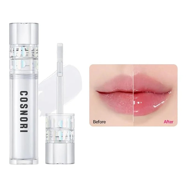 COSNORI Water-full Lip Plumper - Lip volumizing effect, Plump & moist texture, Hydrated lips, Vegan (Strong 01 Clear) - Pr...