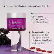 Andalou Naturals Goji Peptide Perfecting Cream, Age Defying Face Cream, Resveratrol CoQ10 Face Moisturizer, Supports Skin ...