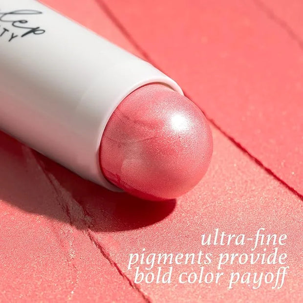 Julep Skip The Brush Cream to Powder Blush Stick - Golden Guava - Blendable and Buildable Color - 2-in-1 Blush and Cheek M...