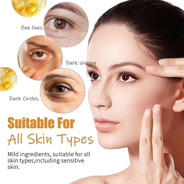 Caffeine Eye Cream Under Eye Cream for Anti-Age Eye Wrinkles Eye Elasticity Fine Lines Cream for Late Nights, Overtime Eye...