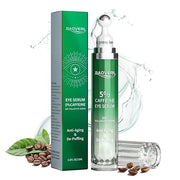 BAOVERI 5% Caffeine Eye Serum. Caffeine Eye Cream with 360° Massage Ball Reduce Wrinkles and Fine Lines, Bags under eyes -...