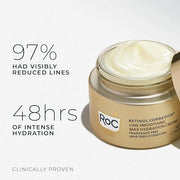 RoC Retinol Correxion Max Hydration Anti-Aging Daily Face Moisturizer with Hyaluronic Acid, Fragrance-Free, Oil Free Skin ...