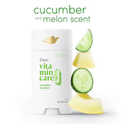 Dove VitaminCare+ Aluminum Free Deodorant Stick Cucumber & Melon for 72H Odor Protection Breathable Deodorant for Women 2....
