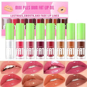 Boobeen Non-Sticky Lip Oil-8Pcs, Plumper Lip Gloss Set, Fruit Flavoured Hydrating Lip Gloss, Dry Lips Treatment for High S...