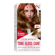 Revlon ColorSilk Tone + Gloss + Care Demi Permanent Hair Color, Dye Kit with Leave-In Scalp and Haircare Serum, 2x Shinier...