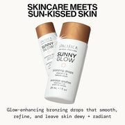 Pacifica Sunny Glow Liquid Face Bronzer Drops - Face Makeup Bronzing For Face & Cheeks for Instant Sun-Kissed Glow - Vitam...