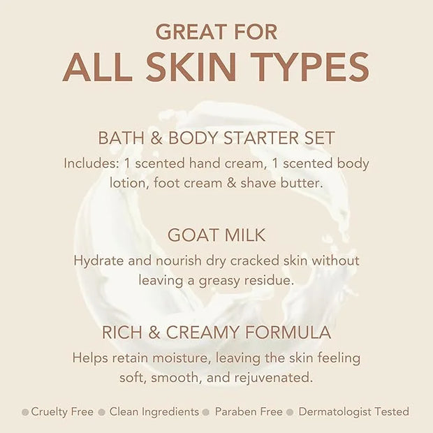 Dionis Goat Milk Skincare Essentials Skincare Set and Hand Cream Gift Sets - Product Image