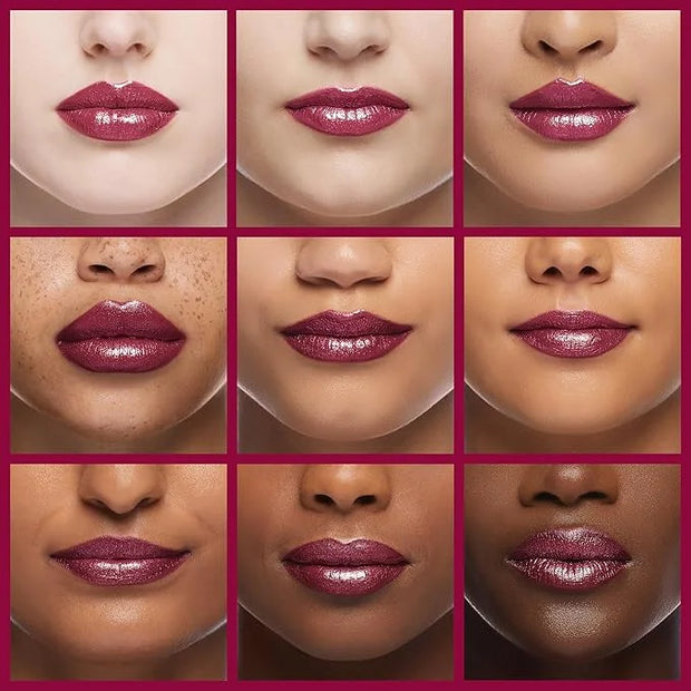 Oulac Purple Lipstick for Women with Metallic 3D Shine Lightweight Hydrating Formula, High Impact Lip Color, Vegan Beauty,...