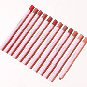 Matte Lip Liner Pencil Set,12 Colors Natural Nude Long