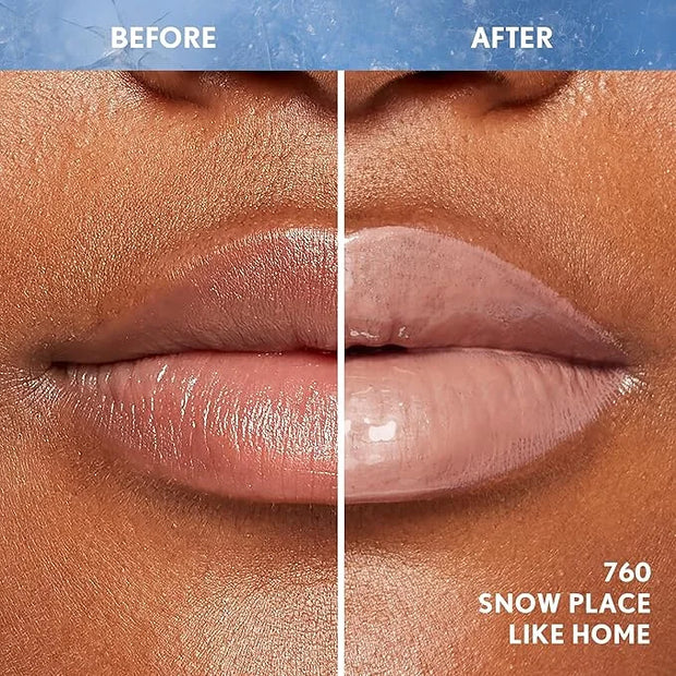 Covergirl Clean Fresh Yummy Plumper Lip Gloss, 760 Snow Place Like Home, Shiny, Vegan Formula, Easy to Apply, Minty Flavor...