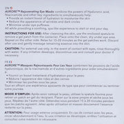 AURORE Under Eye Patches with Hyaluronic Acid, Collagen, Niacinamide - for Puffy Eyes, Dark Circles, Wrinkles, Fine Lines ...