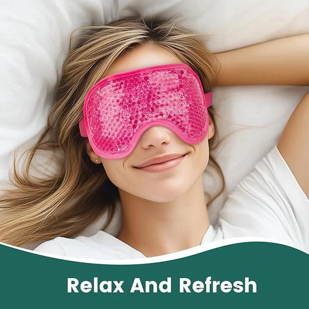 NEWGO Cooling Eye Mask for Puffy Eyes, Cold Eye Mask Eye Ice Pack for After Eyes Surgery, Tension Stress Relief, Itchy Eye...